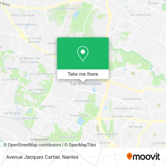 Mapa Avenue Jacques Cartier