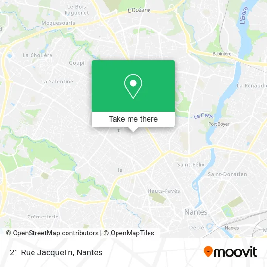 Mapa 21 Rue Jacquelin