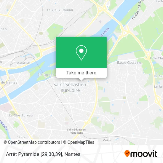 Mapa Arrêt Pyramide [29,30,39]