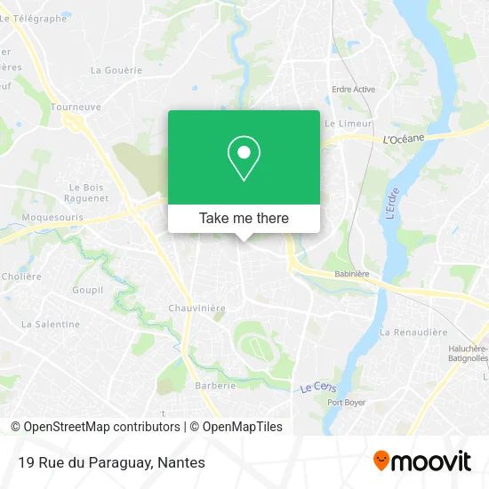 Mapa 19 Rue du Paraguay