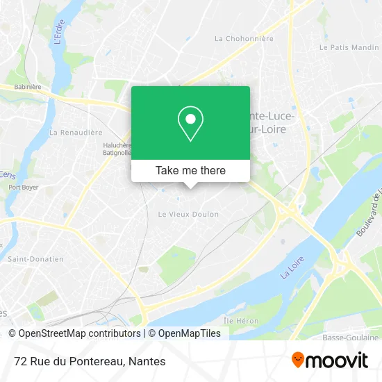 Mapa 72 Rue du Pontereau