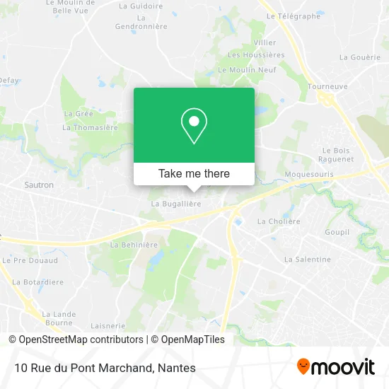 Mapa 10 Rue du Pont Marchand