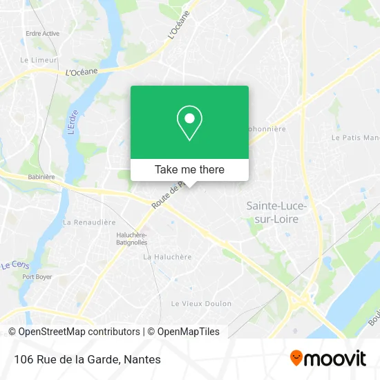 Mapa 106 Rue de la Garde