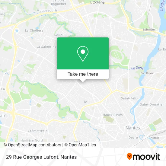 Mapa 29 Rue Georges Lafont
