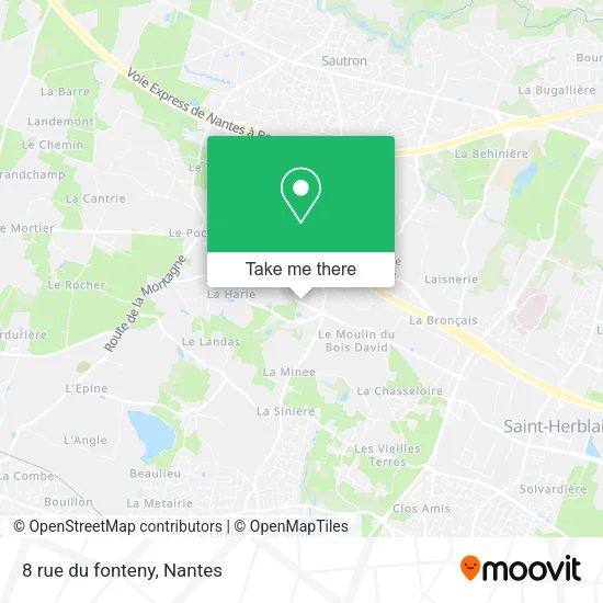 Mapa 8 rue du fonteny