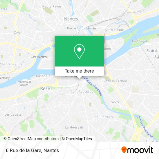 Mapa 6 Rue de la Gare