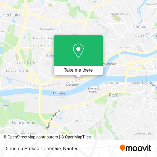 Mapa 5 rue du Pressoir Chenaie