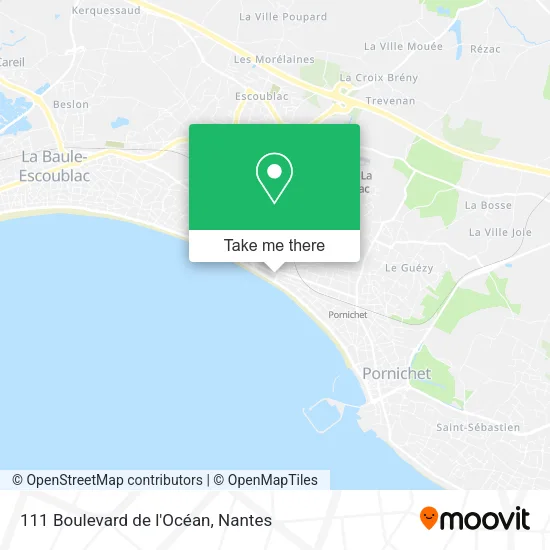 Mapa 111 Boulevard de l'Océan
