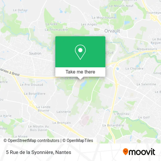 Mapa 5 Rue de la Syonnière