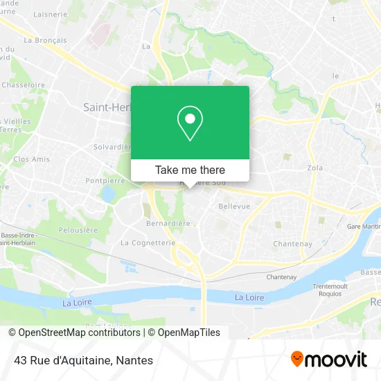 Mapa 43 Rue d'Aquitaine