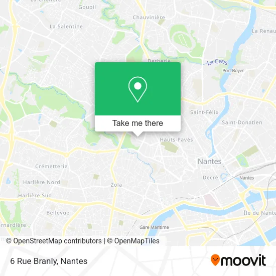 Mapa 6 Rue Branly