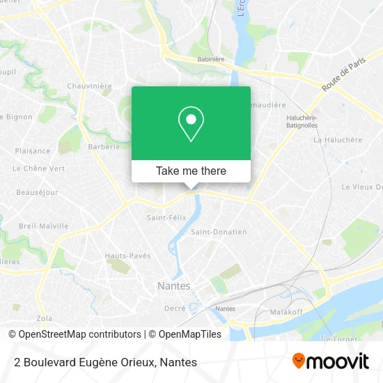 Mapa 2 Boulevard Eugène Orieux