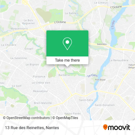 Mapa 13 Rue des Reinettes