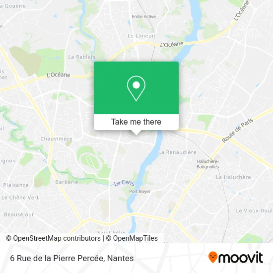 Mapa 6 Rue de la Pierre Percée