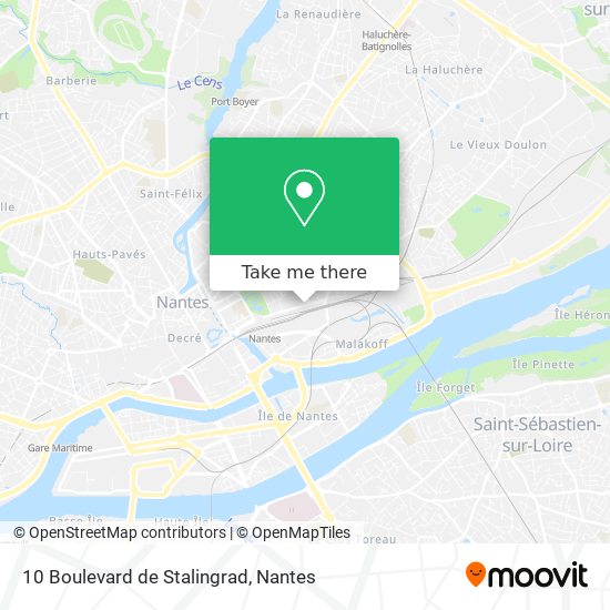 10 Boulevard de Stalingrad map