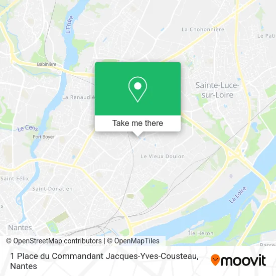 Mapa 1 Place du Commandant Jacques-Yves-Cousteau