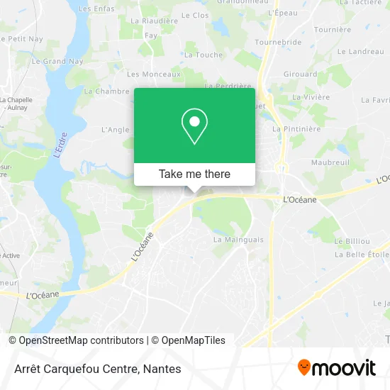 Mapa Arrêt Carquefou Centre