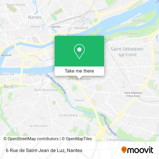 Mapa 6 Rue de Saint-Jean de Luz