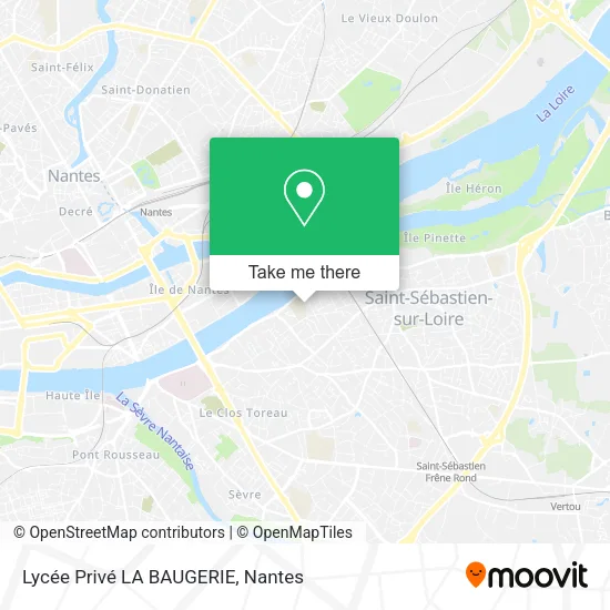 Lycée Privé LA BAUGERIE map