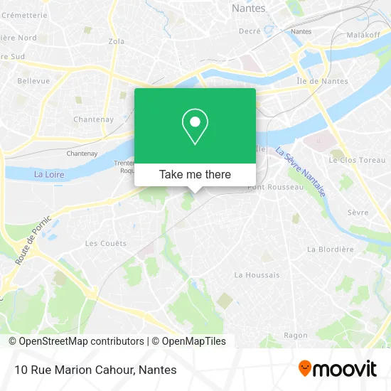 Mapa 10 Rue Marion Cahour