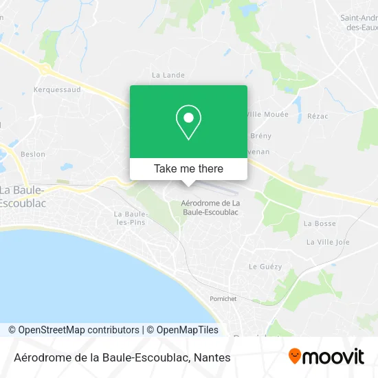 Aérodrome de la Baule-Escoublac map