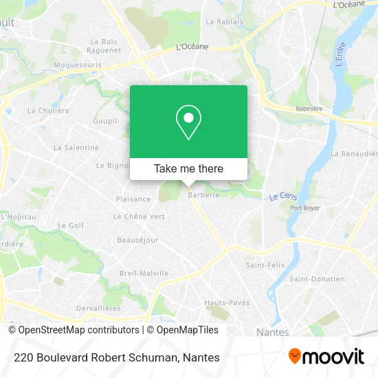Mapa 220 Boulevard Robert Schuman