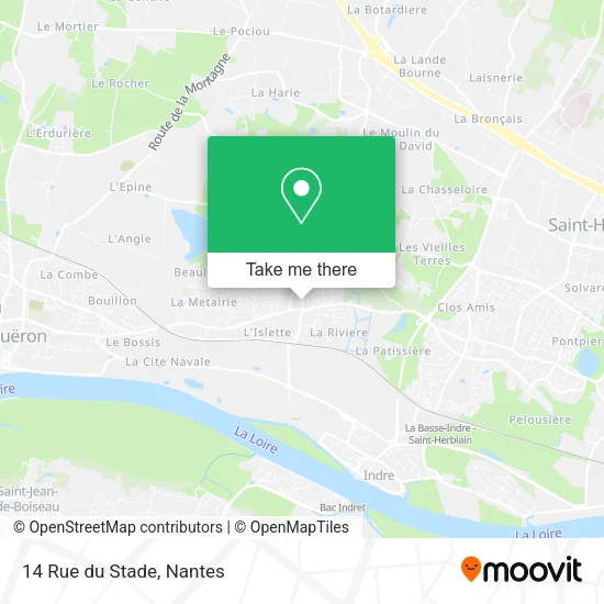Mapa 14 Rue du Stade
