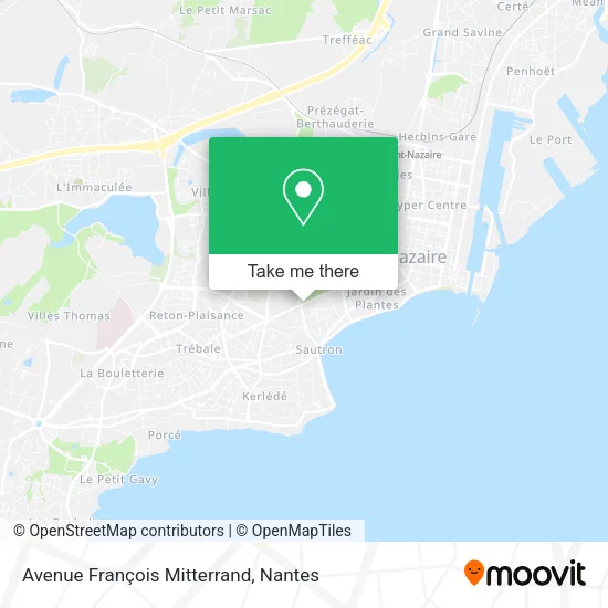 Avenue François Mitterrand map