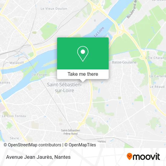 Mapa Avenue Jean Jaurès