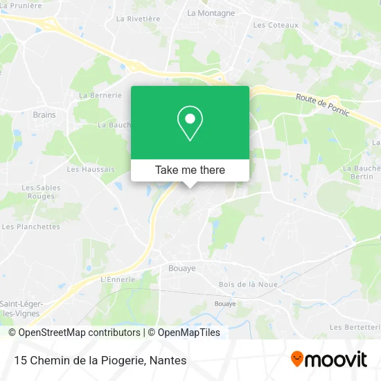 Mapa 15 Chemin de la Piogerie