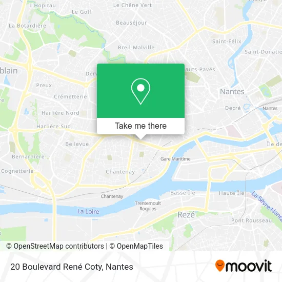 Mapa 20 Boulevard René Coty
