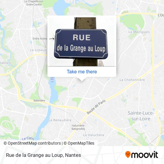 Mapa Rue de la Grange au Loup
