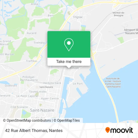 Mapa 42 Rue Albert Thomas