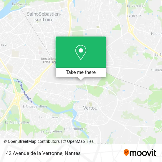 Mapa 42 Avenue de la Vertonne