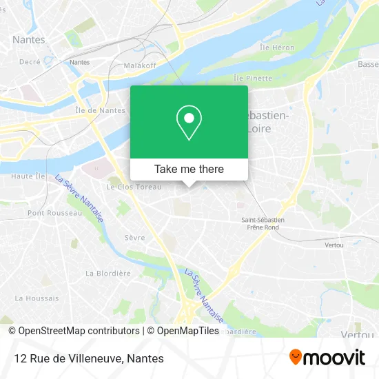Mapa 12 Rue de Villeneuve