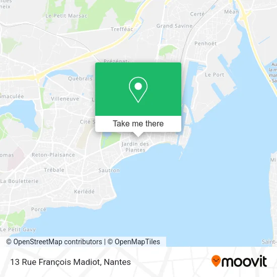 Mapa 13 Rue François Madiot