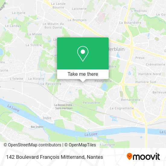 Mapa 142 Boulevard François Mitterrand
