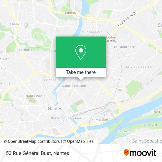 Mapa 53 Rue Général Buat