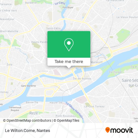 Le Wilton.Come map