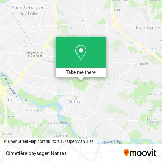 Cimetière paysager map