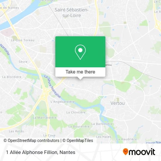 Mapa 1 Allée Alphonse Fillion