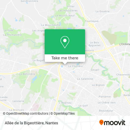 Allée de la Bigeottière map
