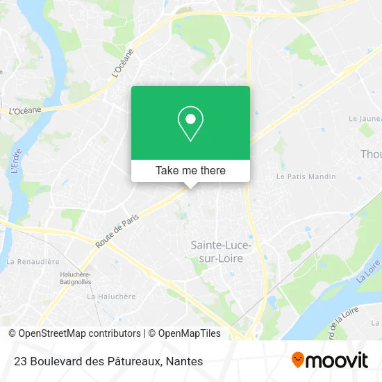 Mapa 23 Boulevard des Pâtureaux