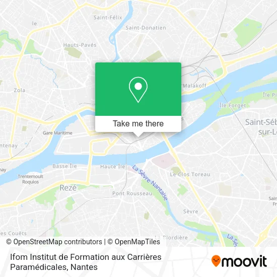 Mapa Ifom Institut de Formation aux Carrières Paramédicales