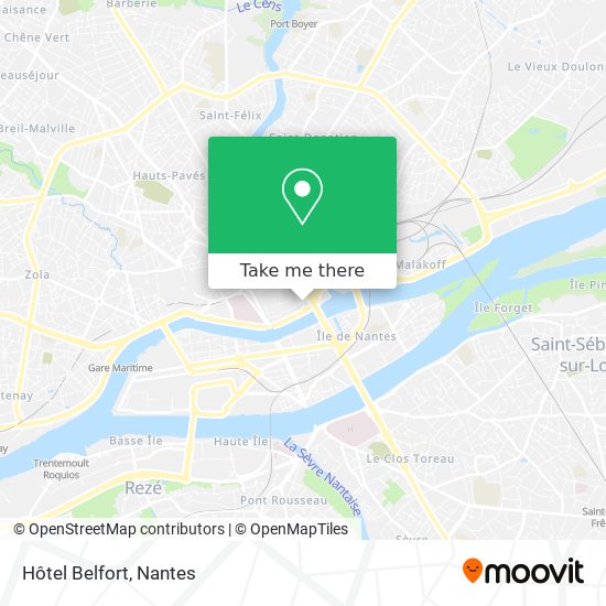 Hôtel Belfort map