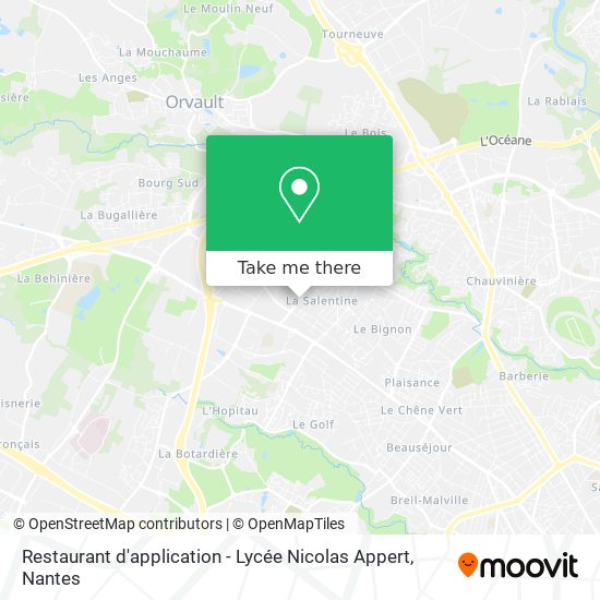 Restaurant d'application - Lycée Nicolas Appert map