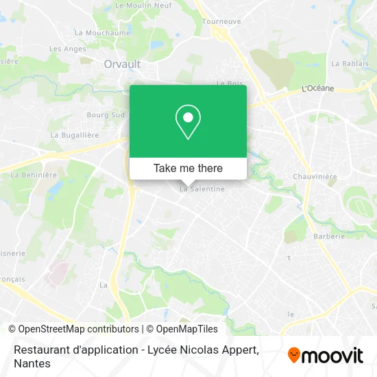 Restaurant d'application - Lycée Nicolas Appert map