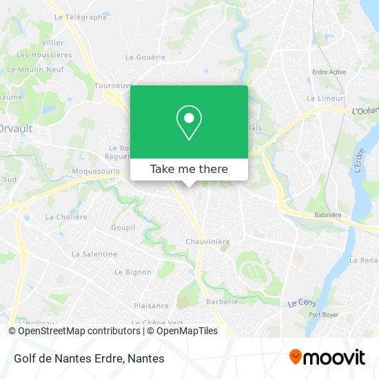 Golf de Nantes Erdre map