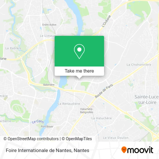Mapa Foire Internationale de Nantes
