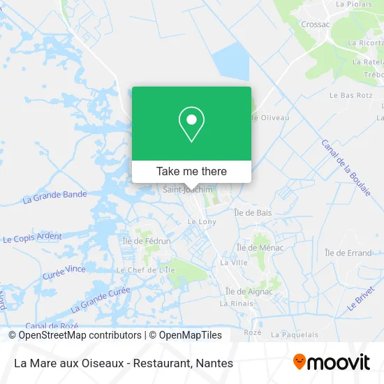 Mapa La Mare aux Oiseaux - Restaurant